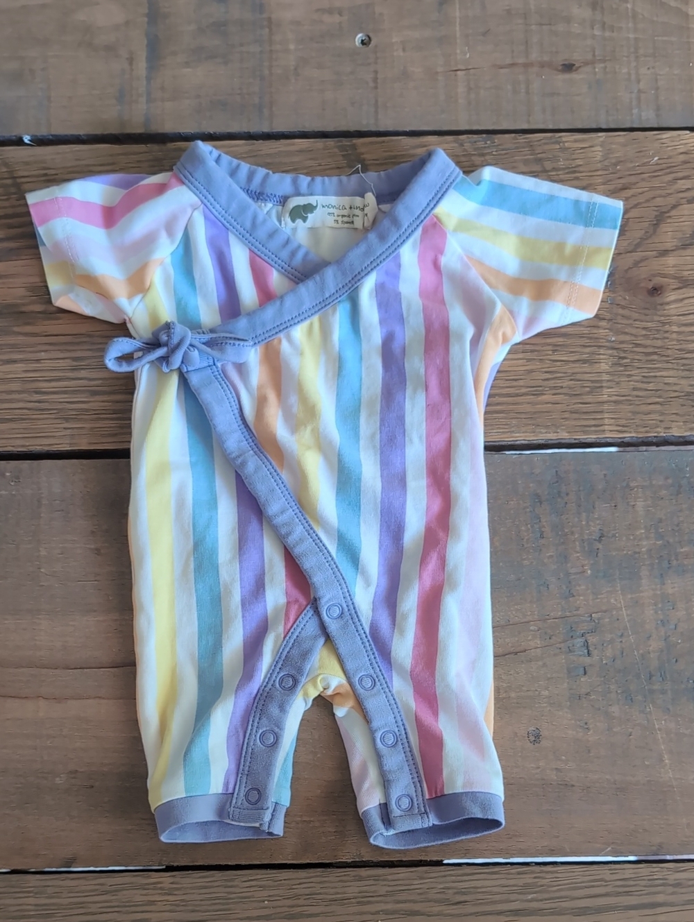 Monica & Andy Rainbow Stripe Romper
